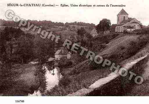 Ville de SEGURLECHATEAU, carte postale ancienne