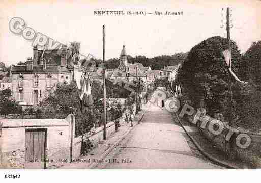 Ville de SEPTEUIL, carte postale ancienne