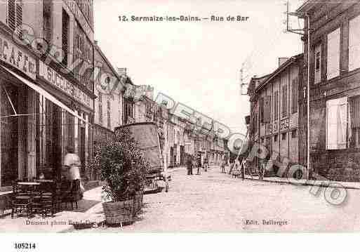 Ville de SERMAIZELESBAINS, carte postale ancienne