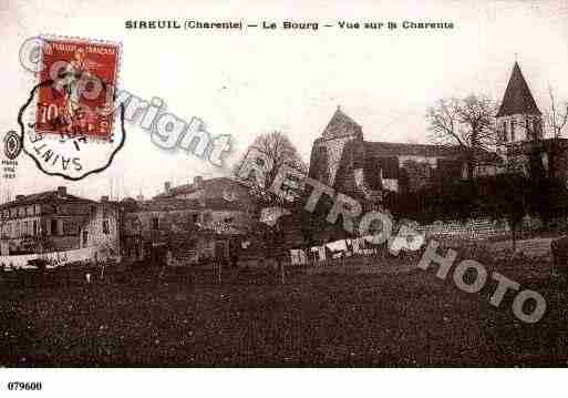 Ville de SIREUIL, carte postale ancienne