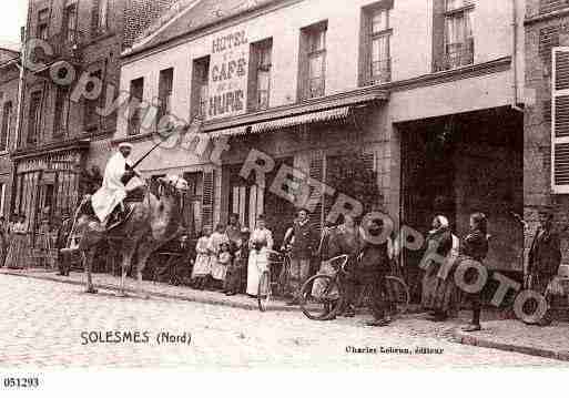 Ville de SOLESMES, carte postale ancienne