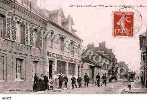 Ville de SOTTEVILLELESROUEN, carte postale ancienne