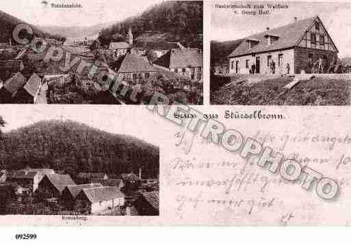 Ville de STURZELBRONN, carte postale ancienne