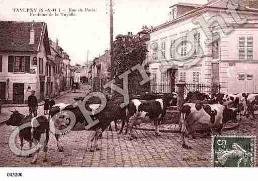 Ville de TAVERNY, carte postale ancienne