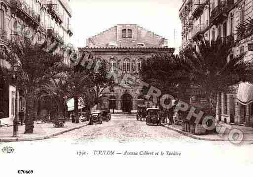 Ville de TOULON, carte postale ancienne