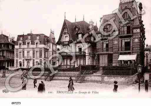 Ville de TROUVILLESURMER, carte postale ancienne