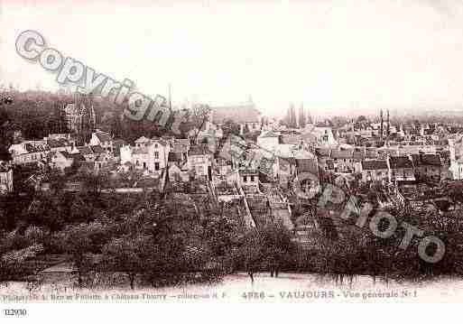 Ville de VAUJOURS, carte postale ancienne