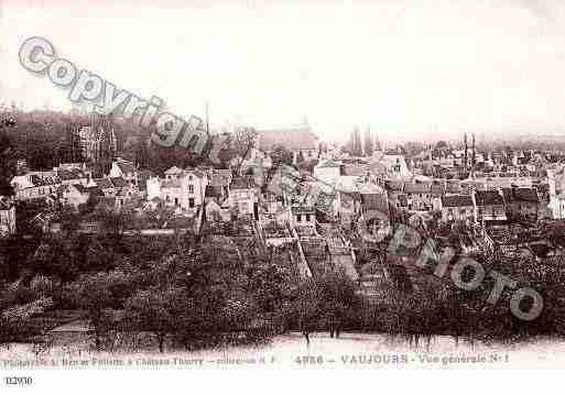 Ville de VAUJOURS, carte postale ancienne