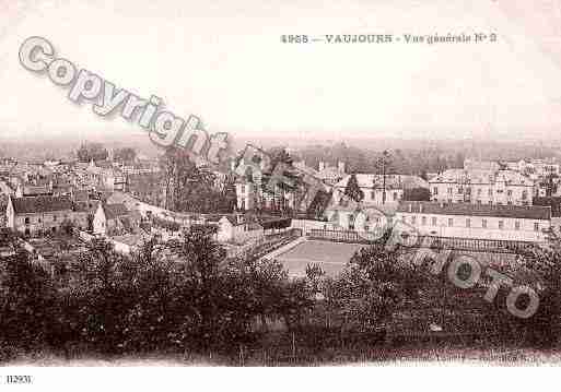 Ville de VAUJOURS, carte postale ancienne