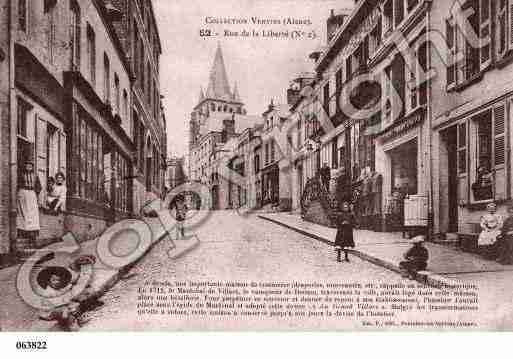 Ville de VERVINS, carte postale ancienne