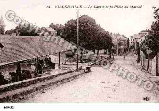 Ville de VILLERVILLE, carte postale ancienne