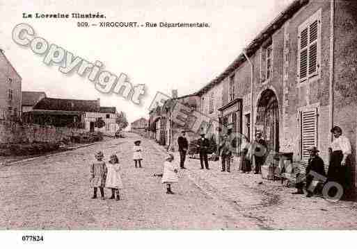 Ville de XIROCOURT, carte postale ancienne