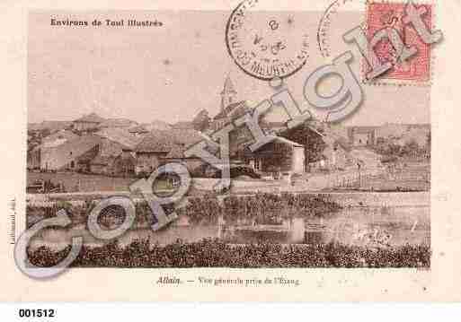 Ville de ALLAIN, carte postale ancienne