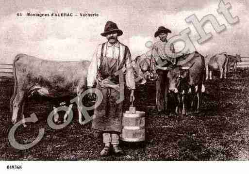 Ville de AUBRAC, carte postale ancienne