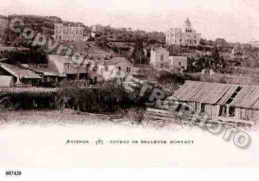 Ville de AVIGNON, carte postale ancienne