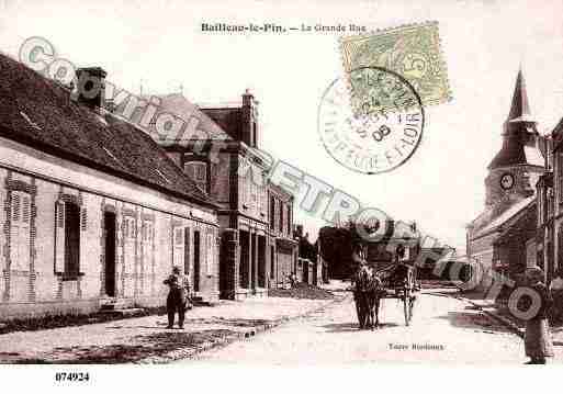 Ville de BAILLEAULEPIN, carte postale ancienne
