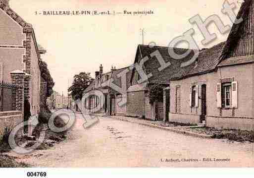 Ville de BAILLEAULEPIN, carte postale ancienne