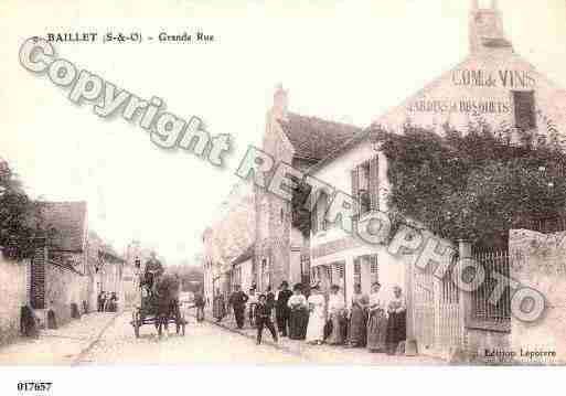 Ville de BAILLETENFRANCE, carte postale ancienne