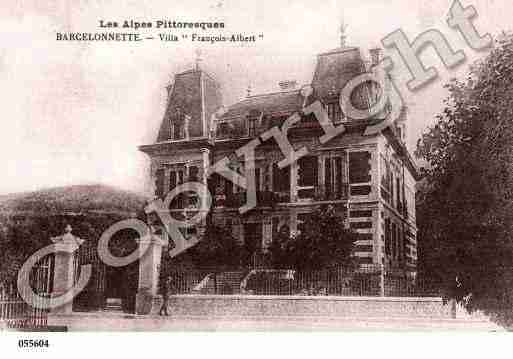 Ville de BARCELONNETTE, carte postale ancienne