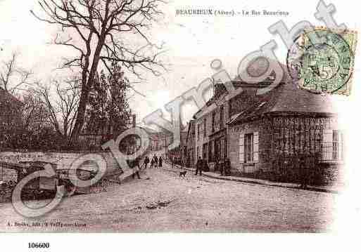 Ville de BEAURIEUX, carte postale ancienne