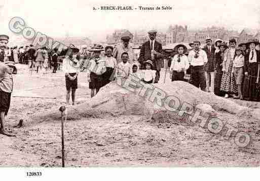 Ville de BERCK, carte postale ancienne