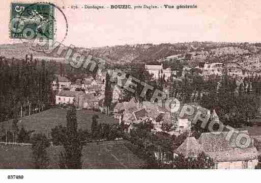 Ville de BOUZIC, carte postale ancienne