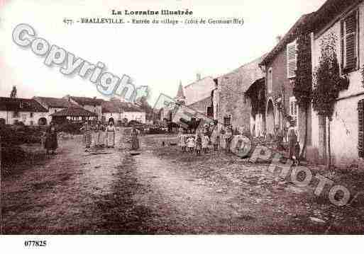 Ville de BRALLEVILLE, carte postale ancienne