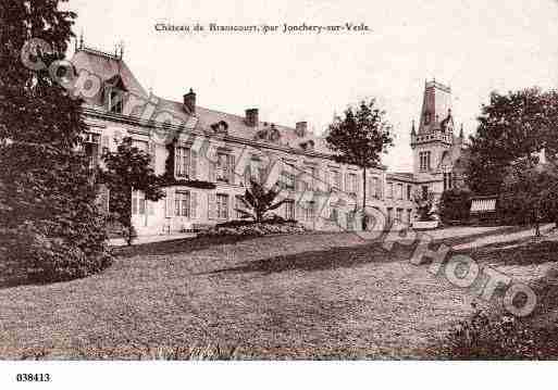 Ville de BRANSCOURT, carte postale ancienne