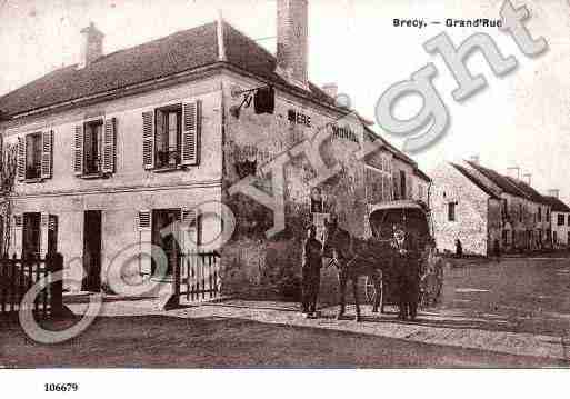 Ville de BRECY, carte postale ancienne