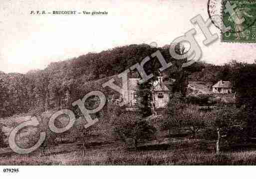 Ville de BRUCOURT, carte postale ancienne