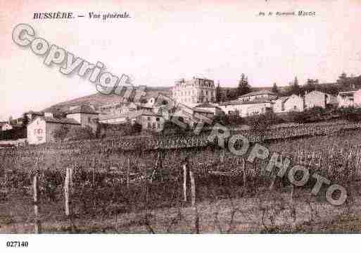 Ville de BUSSIERES, carte postale ancienne