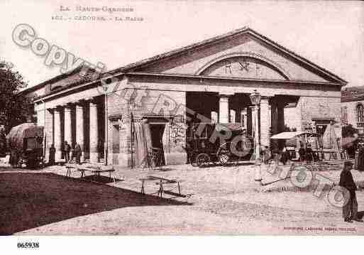 Ville de CADOURS, carte postale ancienne