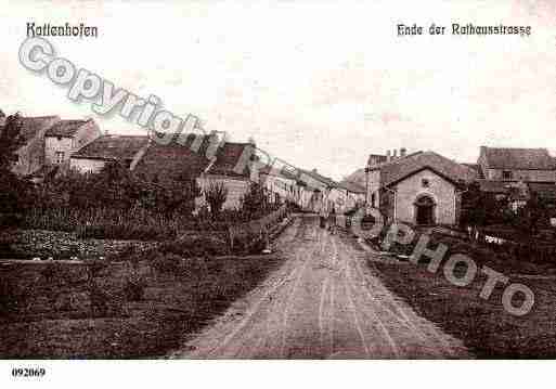 Ville de CATTENOM, carte postale ancienne