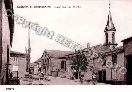 Ville de CATTENOM, carte postale ancienne