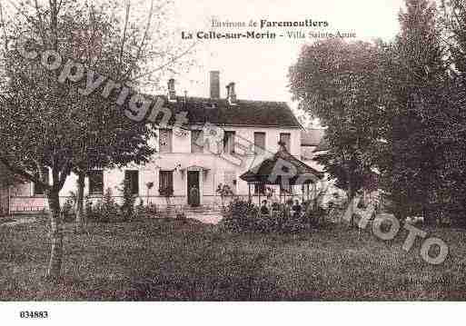 Ville de CELLESURMORIN(LA), carte postale ancienne