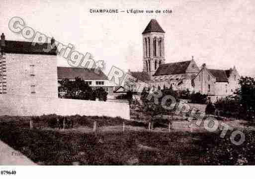 Ville de CHAMPAGNE, carte postale ancienne