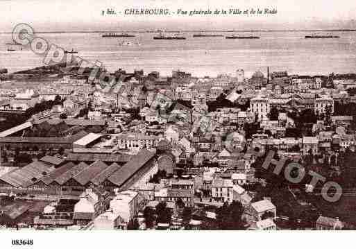 Ville de CHERBOURG, carte postale ancienne