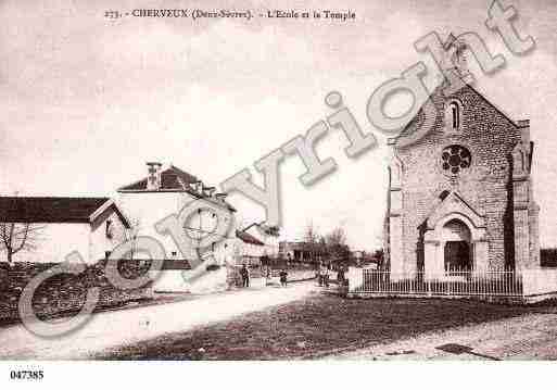 Ville de CHERVEUX, carte postale ancienne