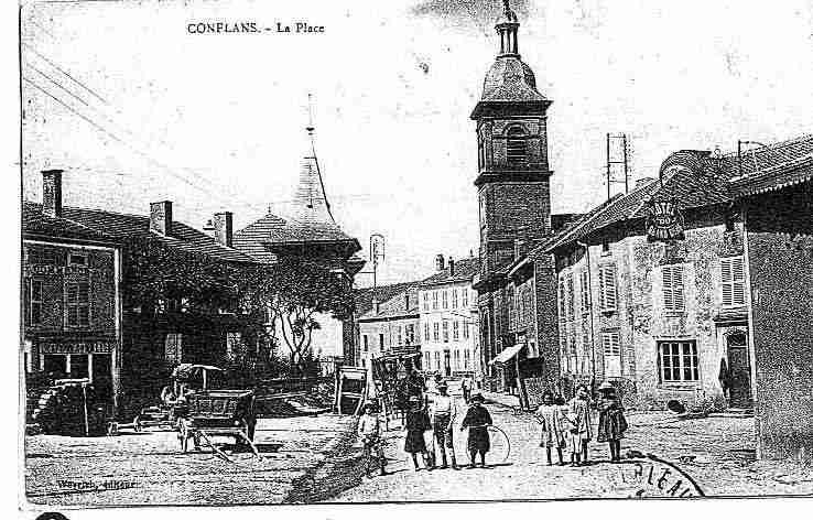 Ville de CONFLANSSURLOING, carte postale ancienne