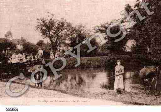 Ville de COUFFI, carte postale ancienne