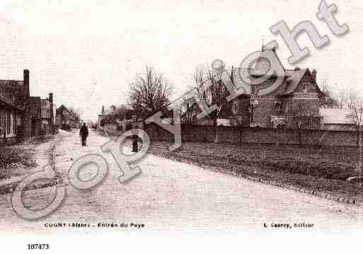 Ville de CUGNY, carte postale ancienne