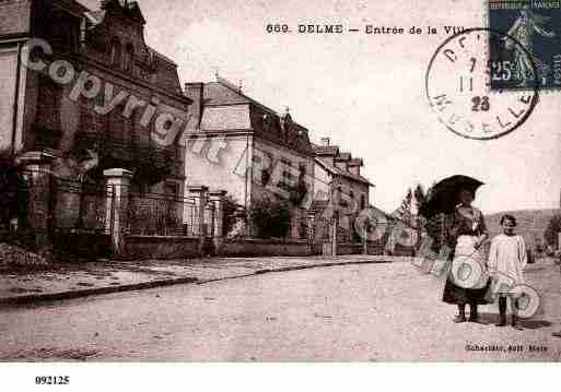 Ville de DELME, carte postale ancienne