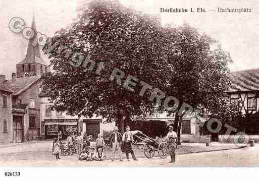 Ville de DORLISHEIM, carte postale ancienne