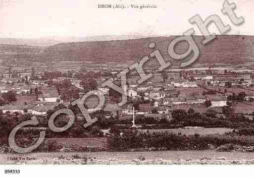 Ville de DROM, carte postale ancienne