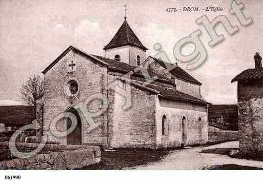 Ville de DROM, carte postale ancienne