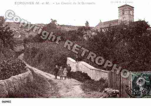 Ville de ECROUVES, carte postale ancienne