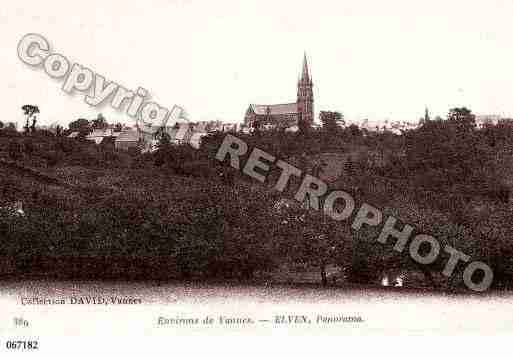 Ville de ELVEN, carte postale ancienne