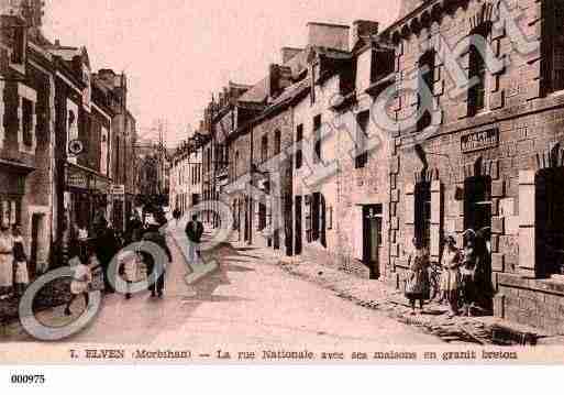 Ville de ELVEN, carte postale ancienne