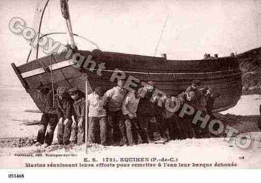 Ville de EQUIHENPLAGE, carte postale ancienne