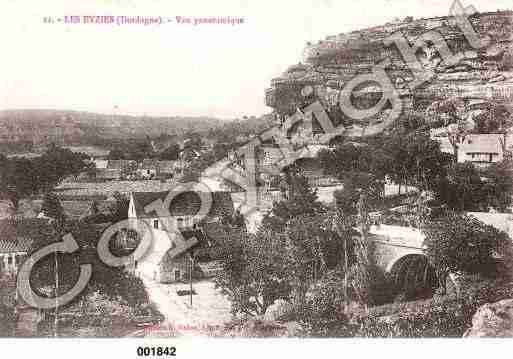 Ville de EYZIES(LES), carte postale ancienne